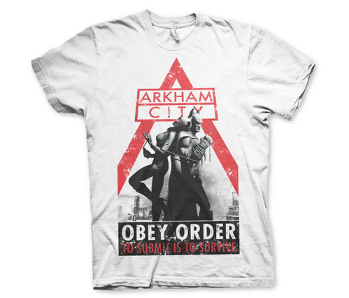 Koszulka męska Batman Arkham City Obey Order t-shirt Dc Comics 