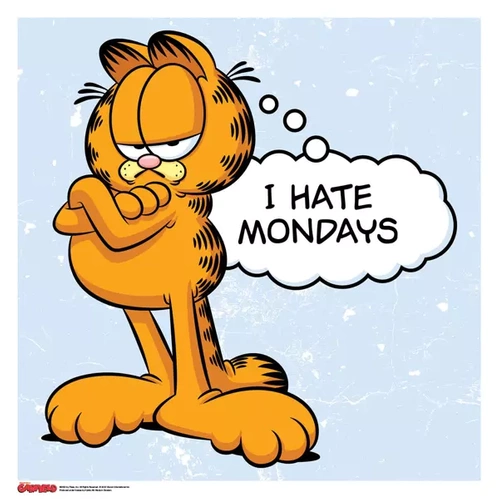 Plakat Garfield - I Hate Mondays