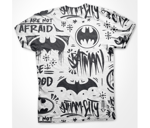 Koszulka męska Batman Icons Allover Printed T-Shirt Dc Comics