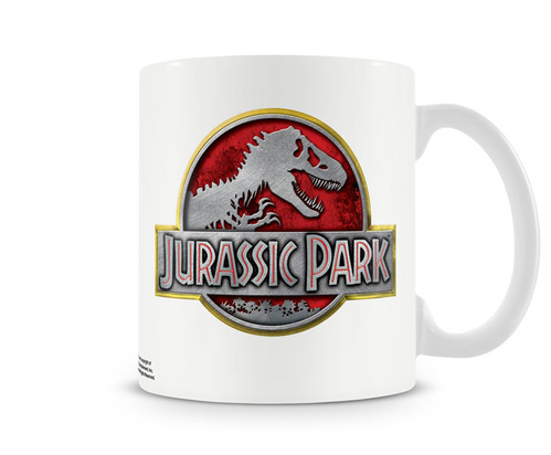 Kubek ceramiczny Jurassic Park - Metallic Logo 330ml