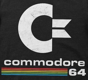 Koszulka męska Commodore 64 vintage logo