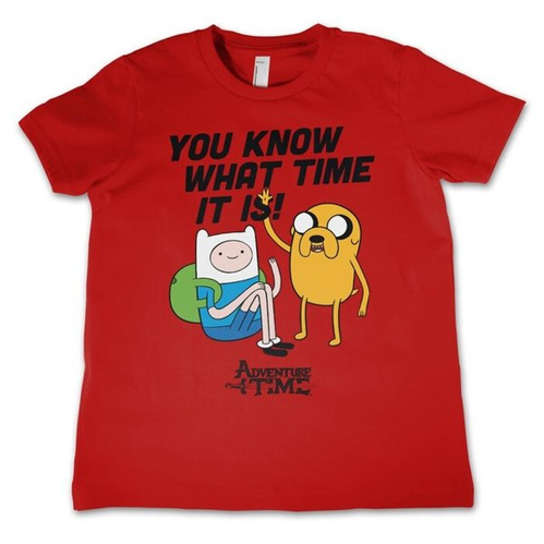 Koszulka dziecięca Adventure Time -You know czerwona