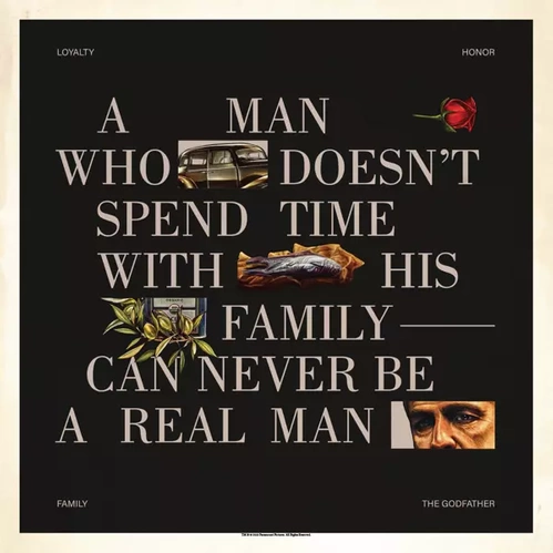 Plakat Godfather - Real Man