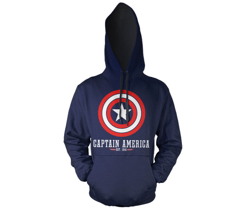 Bluza z kapturem Captain America - shield logo Marvel