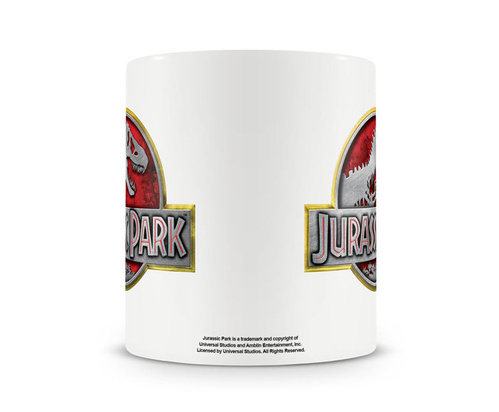 Kubek ceramiczny Jurassic Park - Metallic Logo 330ml