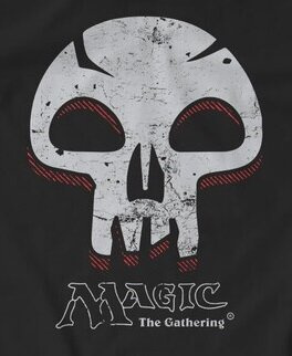 Koszulka męska Magic The Gathering - Black Mana Skull