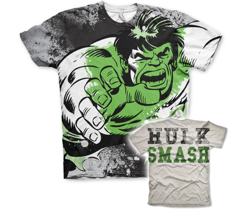 Koszulka męska The Hulk Allover Printed T-Shirt