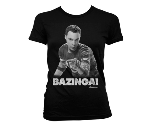 Koszulka damska The Big Bang Theory bluzka Sheldon Says BAZINGA! 