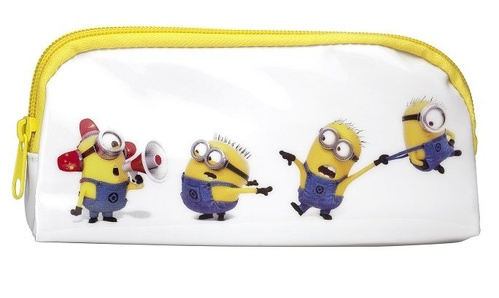 Zegarek na rękę LCD i piórnik - Minions - zestaw