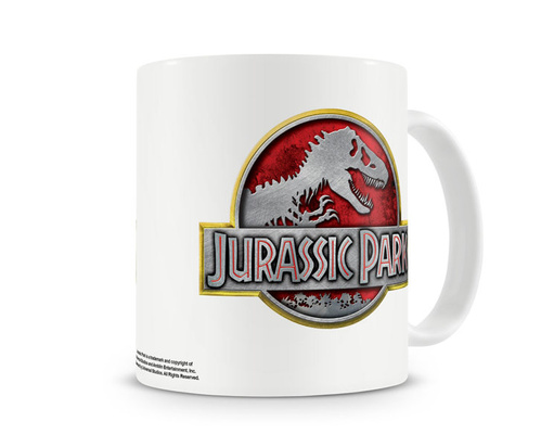 Kubek ceramiczny Jurassic Park - Metallic Logo 330ml