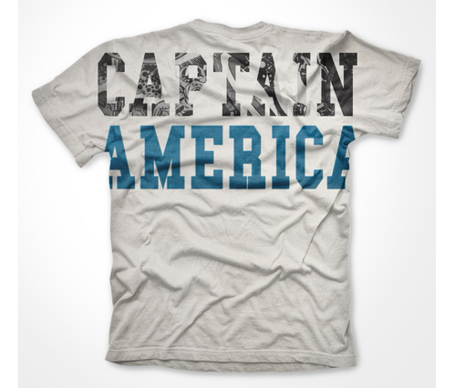 Koszulka męska Captain America Allover T-Shirt