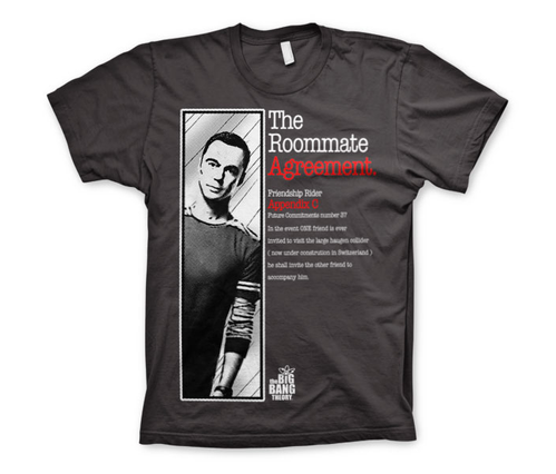 Koszulka męska The Big Bang Theory The Roommate Agreement T-Shirt 