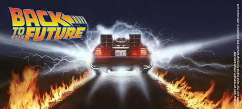 Kubek ceramiczny Back To The Future - Delorean Fire Tracks 330ml