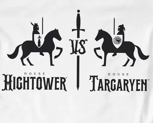 Koszulka męska Gra o Tron - Hightower VS Targaryen